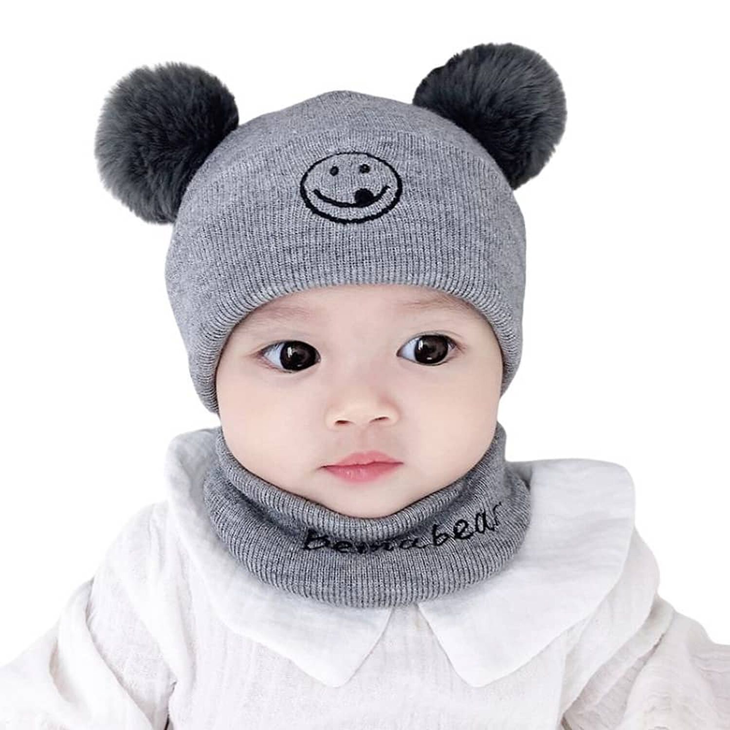 Gorro Con Cuello Para Beb&eacute; Orejitas Oso Para Invierno image number 0.0