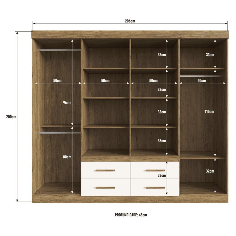 Cl&oacute;set Exit / 8 Puertas / 4 Cajones image number 1.0