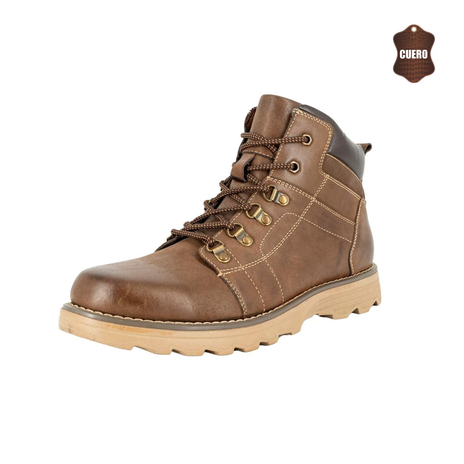 Botin De Cuero Leon Caf&eacute; London Adixt image number 0.0