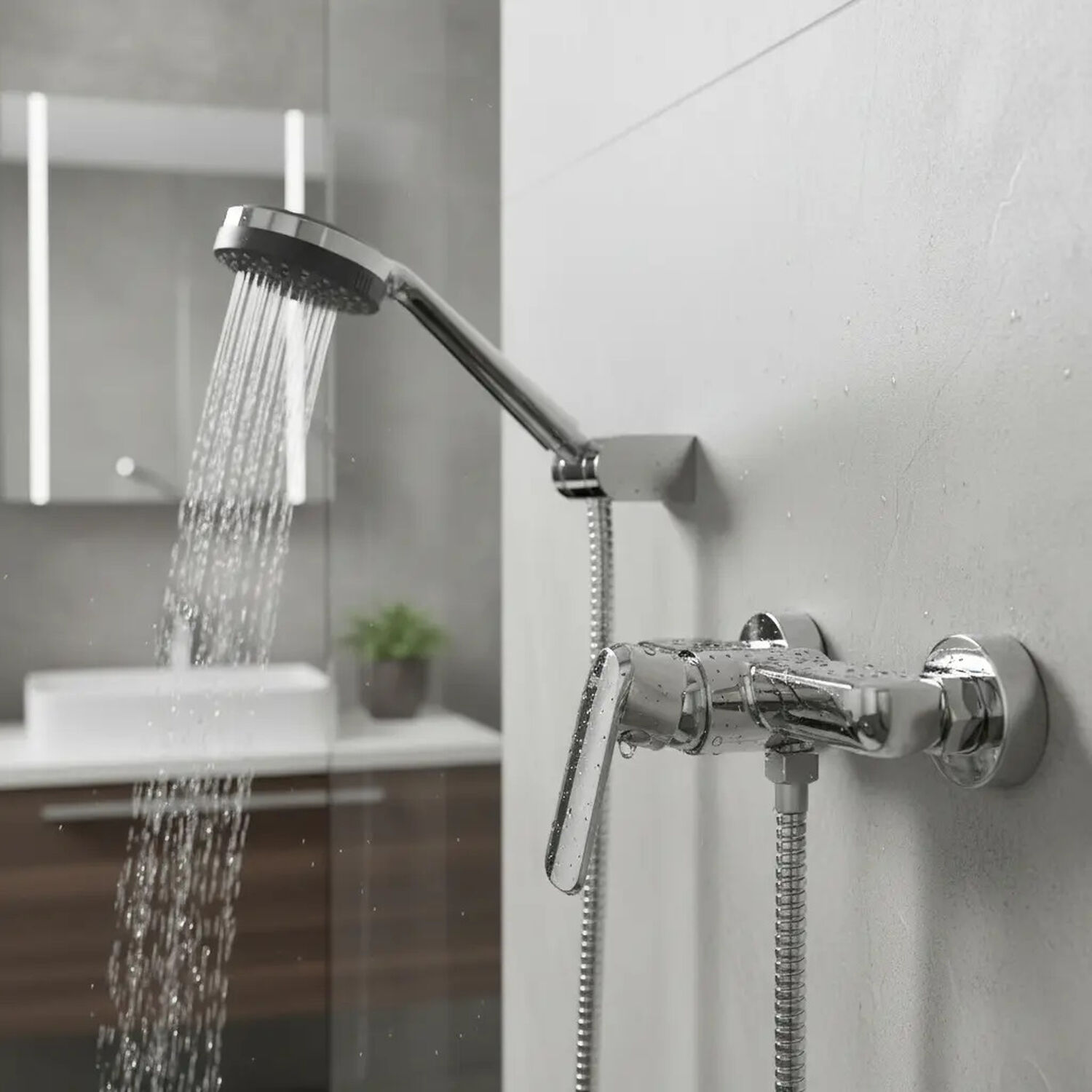 Monomando Llave Grifo Para Ducha Modelo Marsella Marca Stretto image number 0.0