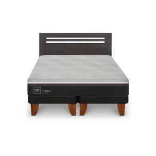 Cama Europea Cic Hybrid Smart / 2 Plazas / Base Dividida + Respaldo