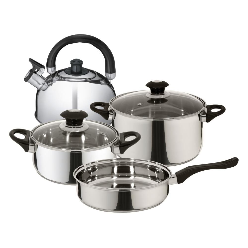 Combo Bateria De Cocina Acero Inox + Tetera Acero Inox 2,5 L image number 0.0