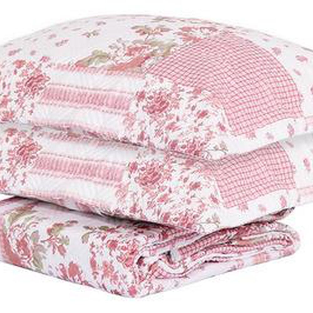 Quilt Andes Estampado Patchwork Rosado 2 Plazas image number 2.0