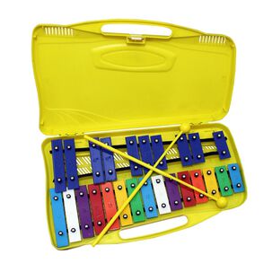 Metal&oacute;fono 25 Tonos Amarillo Aluminio All25s + Baqueta Adicional