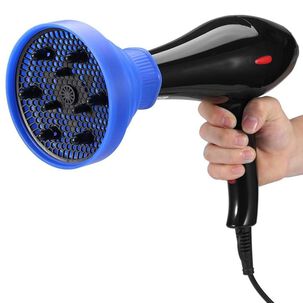 Difusor Para Secador De Cabello De Silicona Plegable Azul