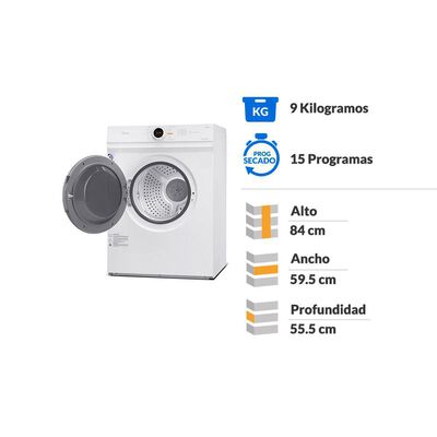 Secadora Midea MD100A90W / 9 Kg