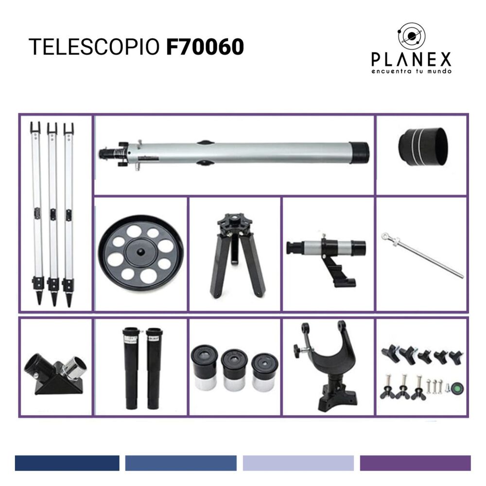 Telescopio Astron&oacute;mico Monocular F70060 Planex + Soporte image number 6.0