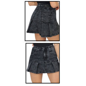 Falda Jeans Con Short Mujer Rose