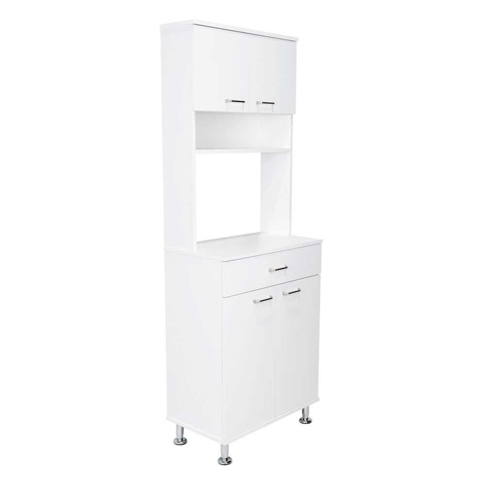 Mueble Microondas 4 Puertas 1 Cajon Fm-012b Blanco image number 0.0