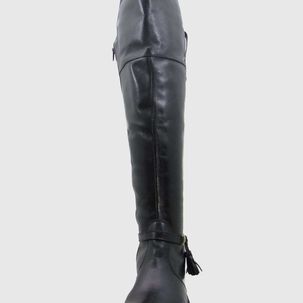 Bota Cuero Negro V&iacute;a Franca Art. 5914020preto