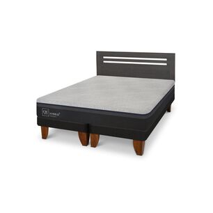 Cama Europea Cic Hybrid Plus / 2 Plazas / Base Dividida + Respaldo