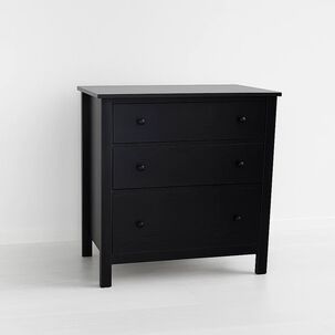 Cómoda 3 Cajones De Dormitorio Oscura