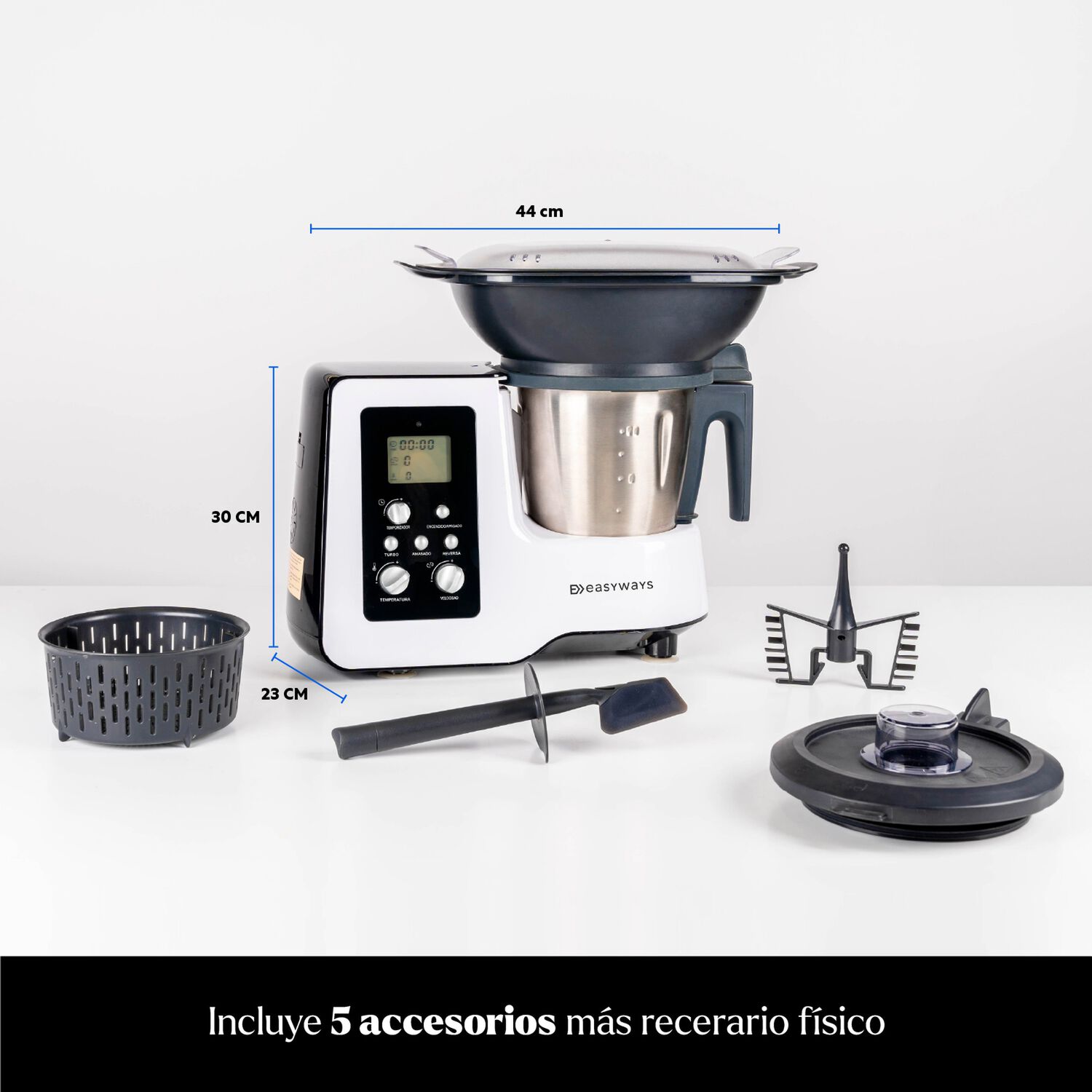 Robot De Cocina Kitchen Pro 2 L Easyways image number 4.0