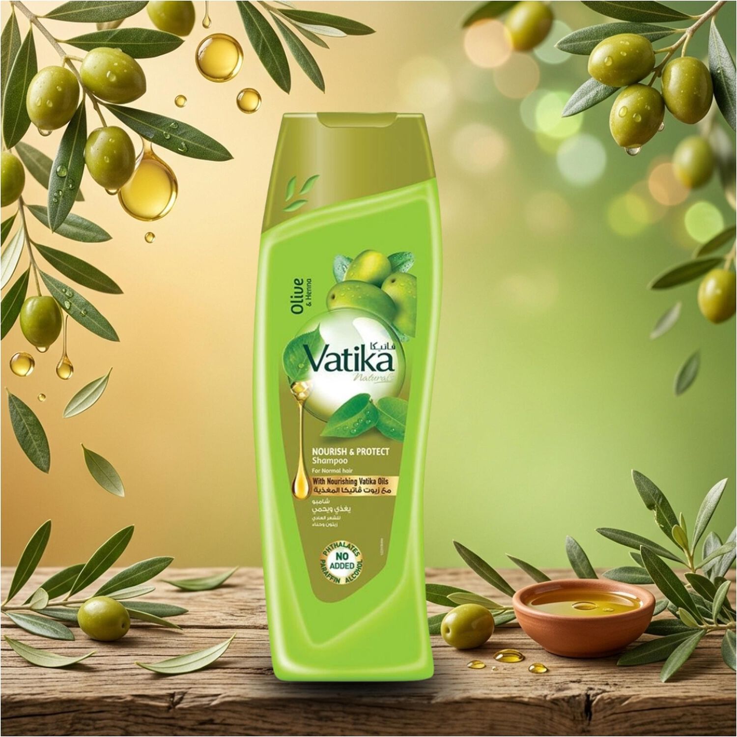 Shampoo Vatika Oliva & Henna 200 Ml image number 1.0