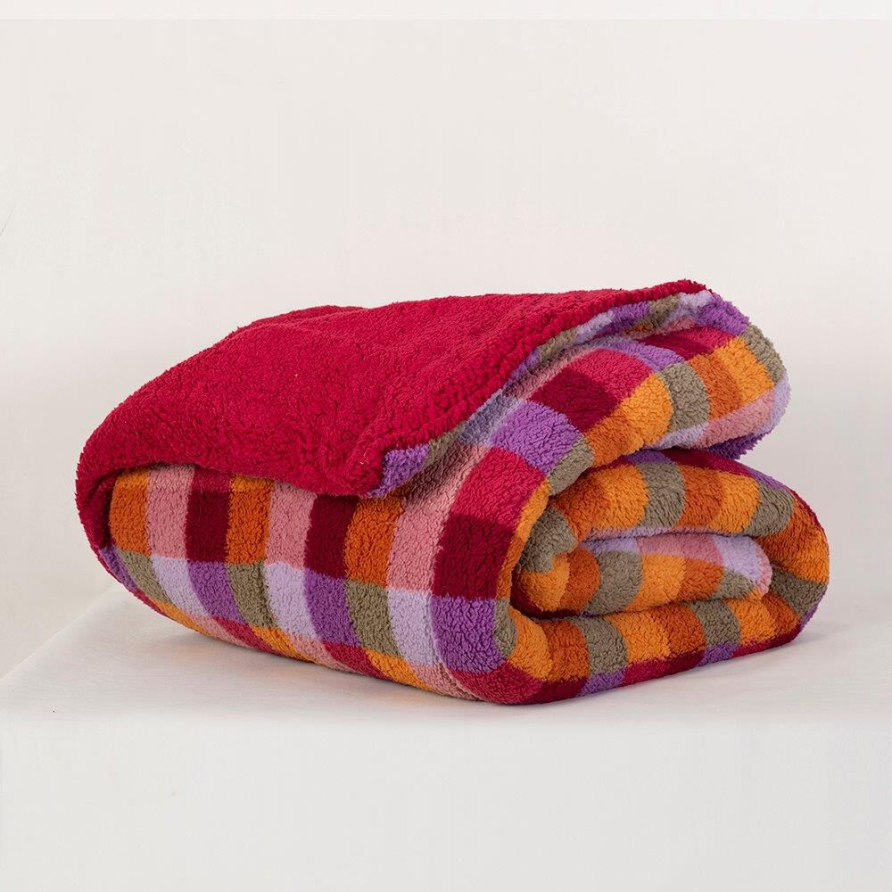 Plumon Sherpa/sherpa Estampado 2 Plazas Vicky image number 2.0