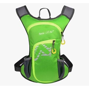 Mochila Outdoor Trekking Running + Bolda De Agua Verde