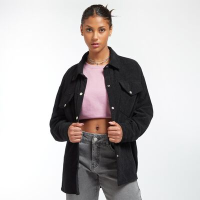 Chaqueta Liviana Cotelé Oversize Mujer Rolly Go