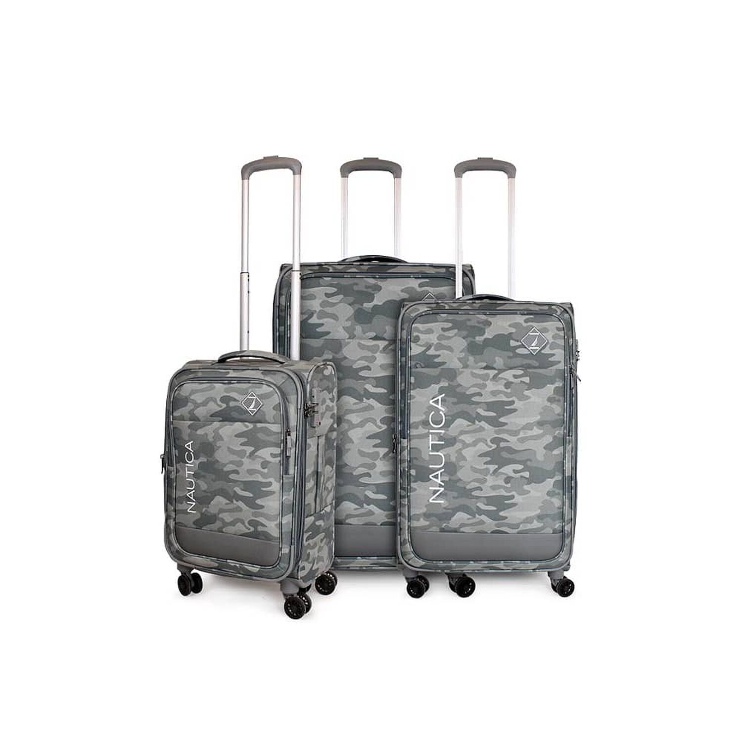 Set 3 Maletas Blandas Barham S+m+l Gris Nautica image number 0.0