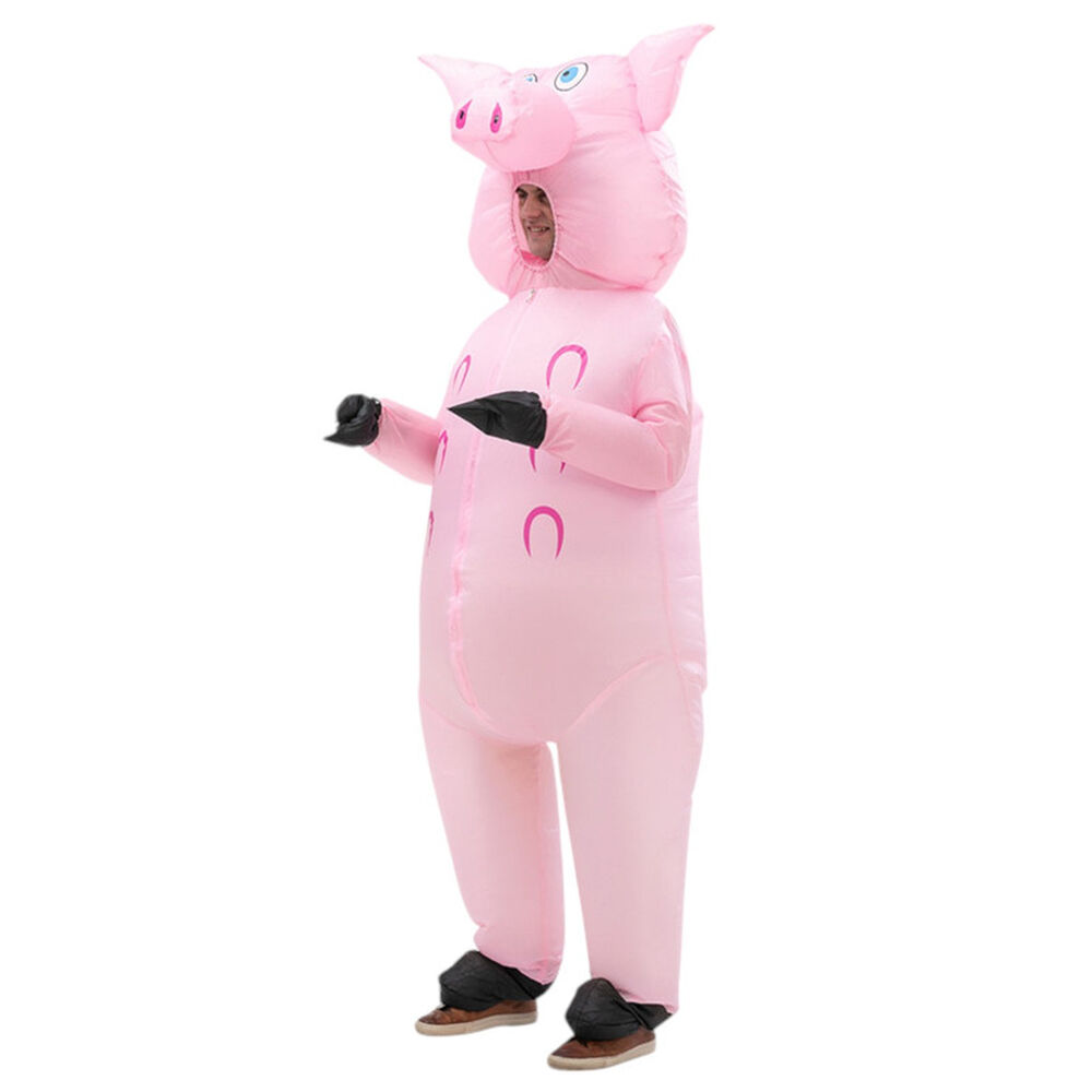 Disfraz Inflable Chancho Cerdo Adulto image number 1.0