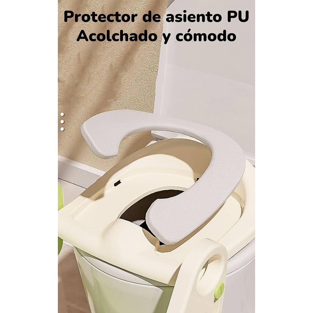 Asiento Adaptador Escalera Inodoro Ni&ntilde;os Rosado Lubabycas image number 7.0