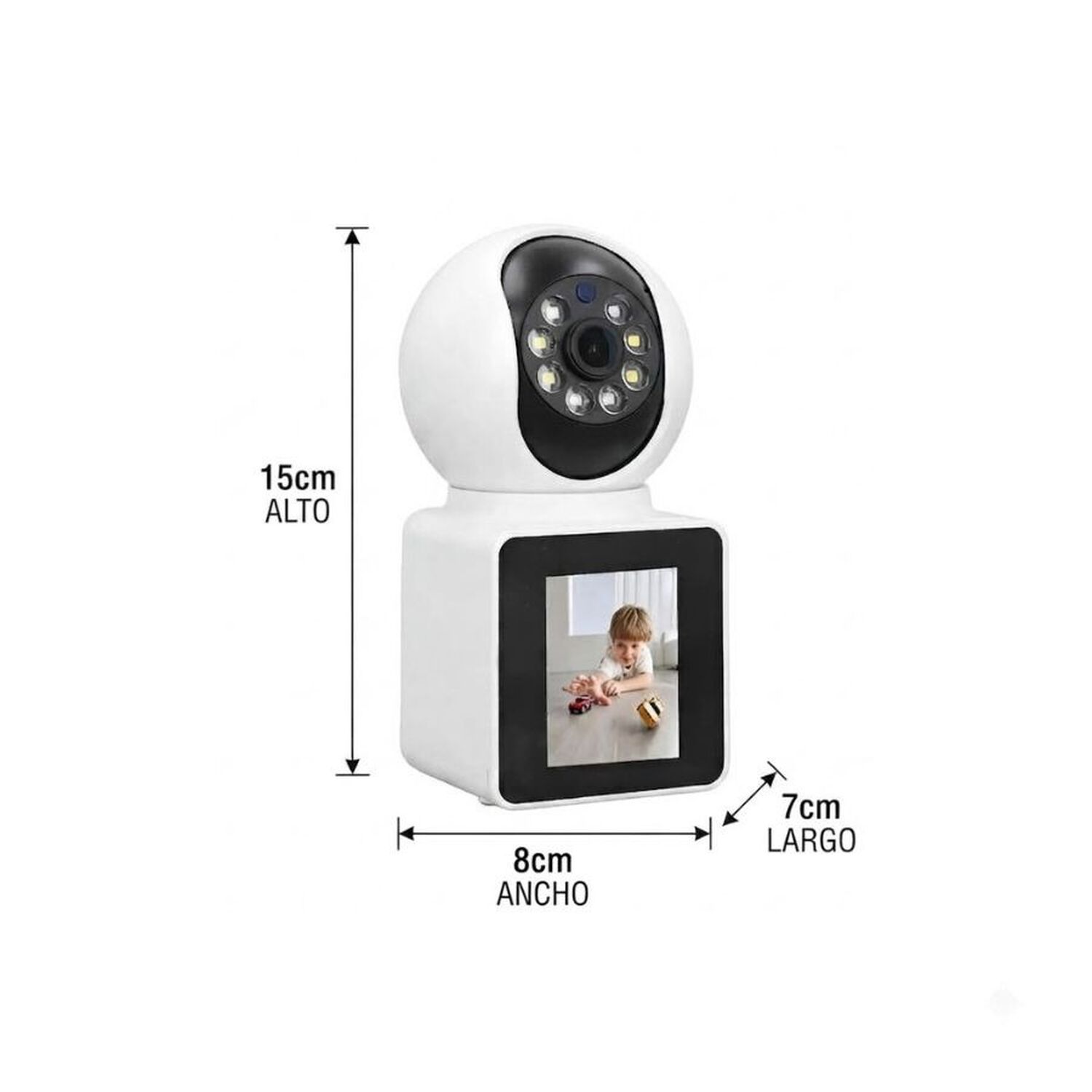 Camara Vigilancia Wifi Con Pantalla image number 4.0