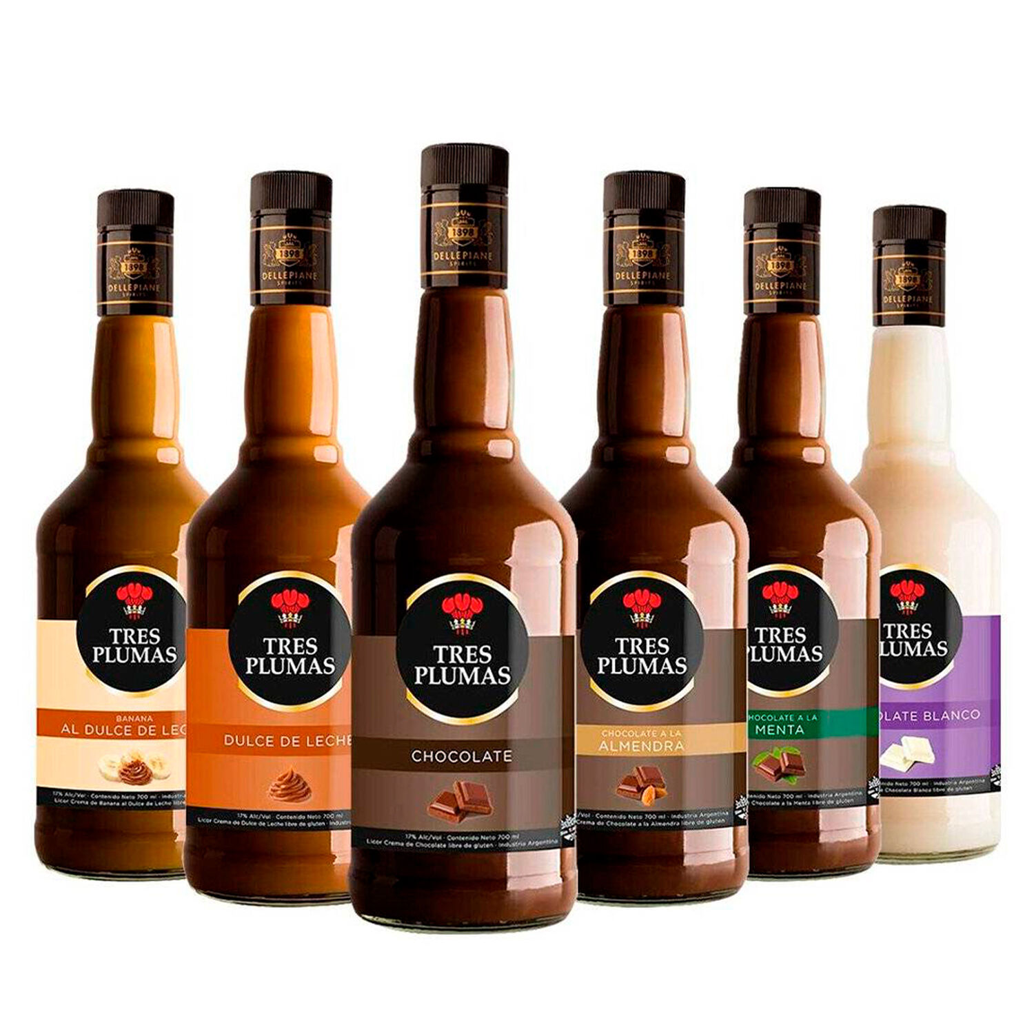 Caja X 6 Licor Cremas Tres Plumas image number 0.0