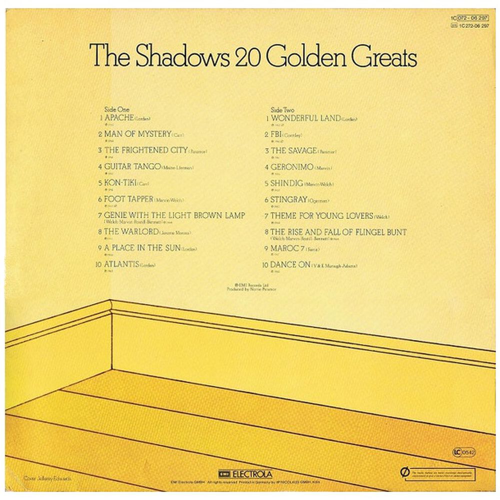 Shadows - 20 Golden Greats | Vinilo Usado image number 1.0