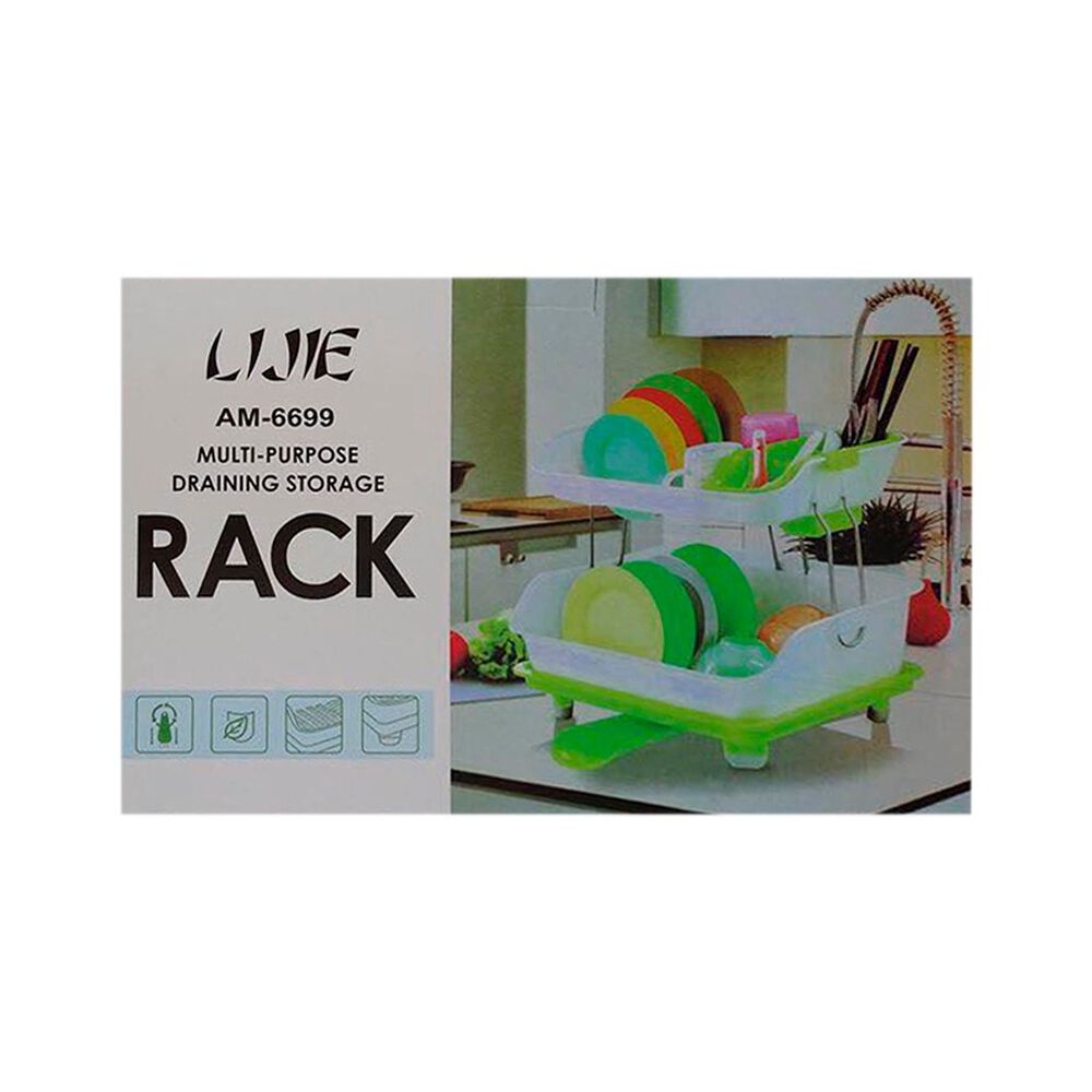 Escurridor Secador De Platos Multifuncional De 2 Niveles image number 4.0