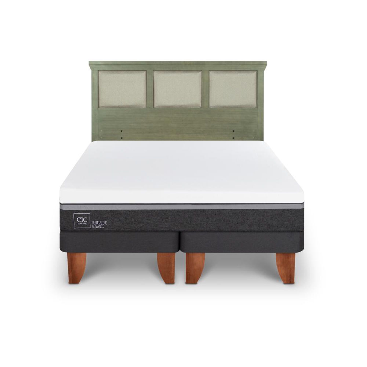 Cama Europea Cic Ortopedic Advance / 2 Plazas / Base Dividida + Respaldo image number 0.0
