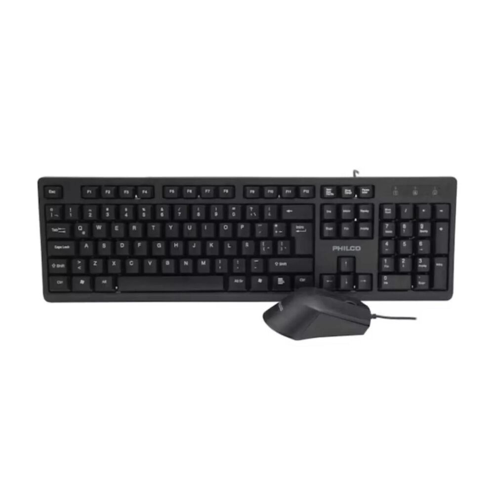 Kit Teclado Y Mouse Inalambrico Usb Negro Spt6354 image number 1.0