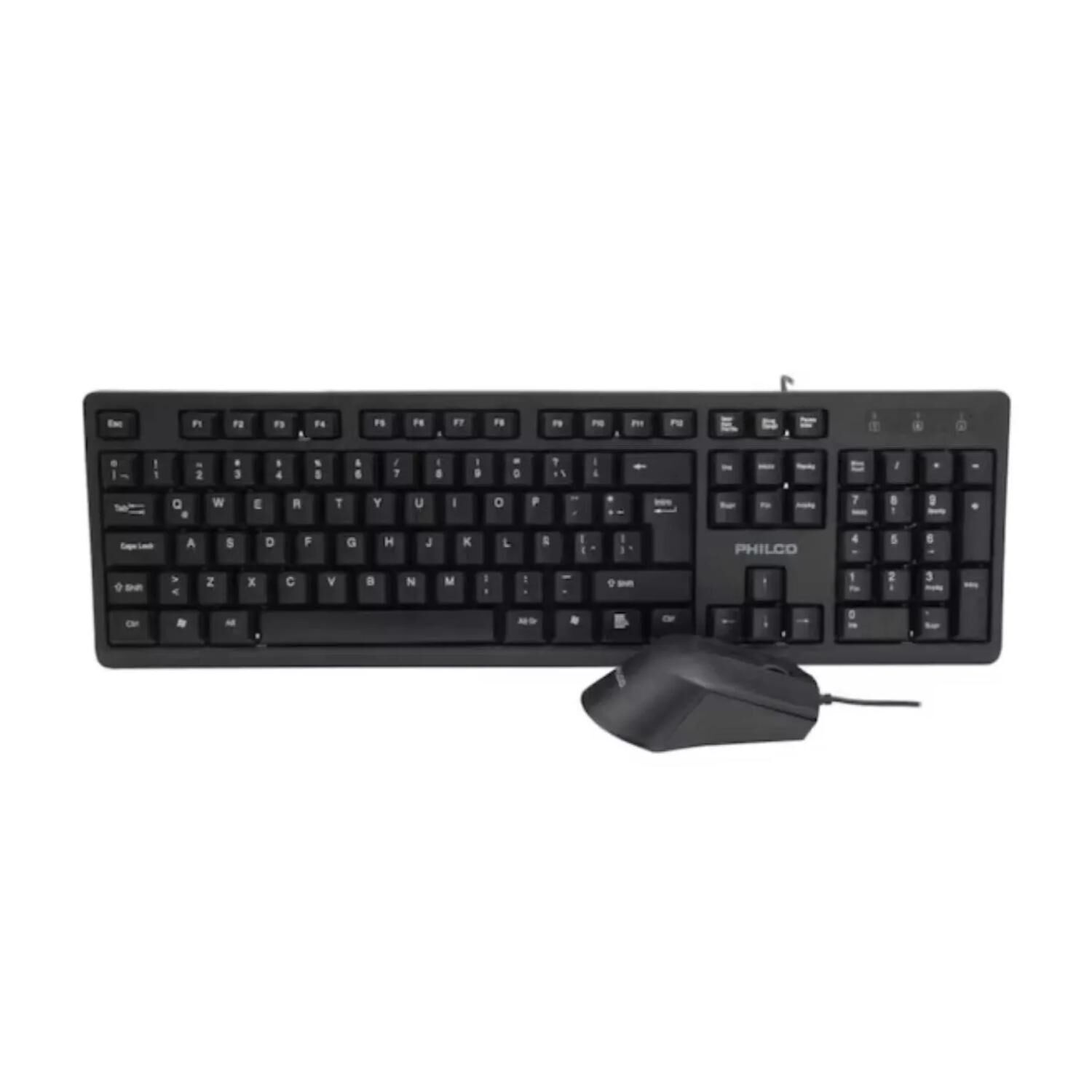 Kit Teclado Y Mouse Inalambrico Usb Negro Spt6354 image number 1.0