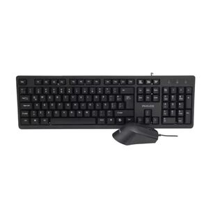 Kit Teclado Y Mouse Inalambrico Usb Negro Spt6354