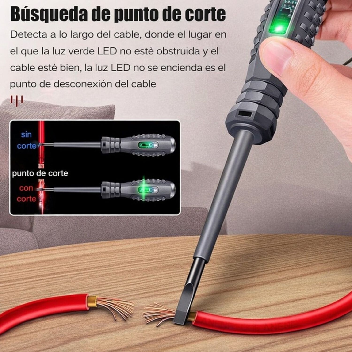 Probador De Corriente Tester Panta Magnetica X2 image number 3.0
