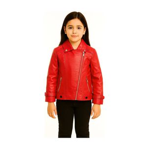 Chaquetas Ecocuero Ni&ntilde;a Estilo Motociclista