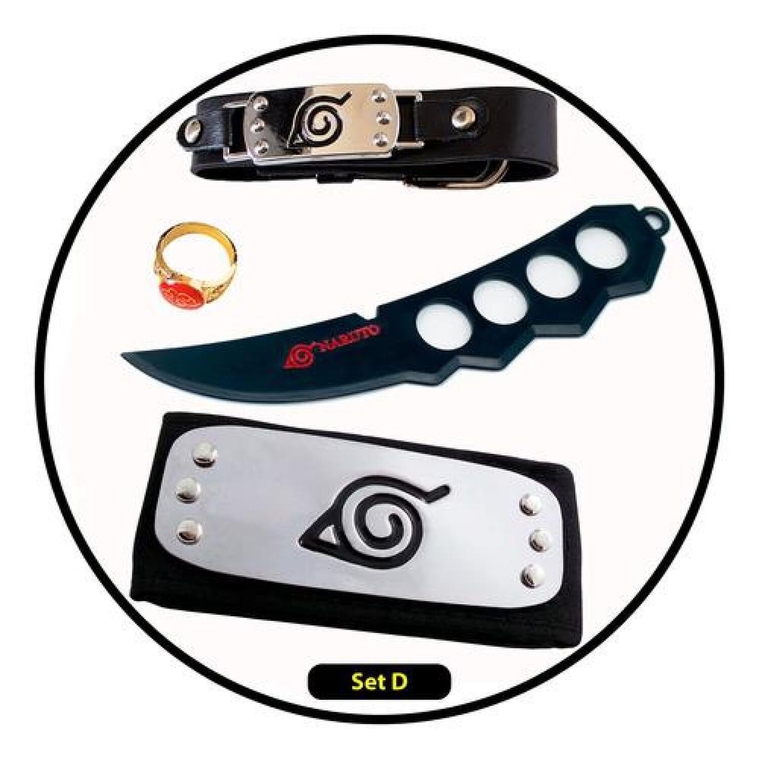 Set Accesorios Naruto Anim&eacute; Itachi Akatsuki image number 3.0
