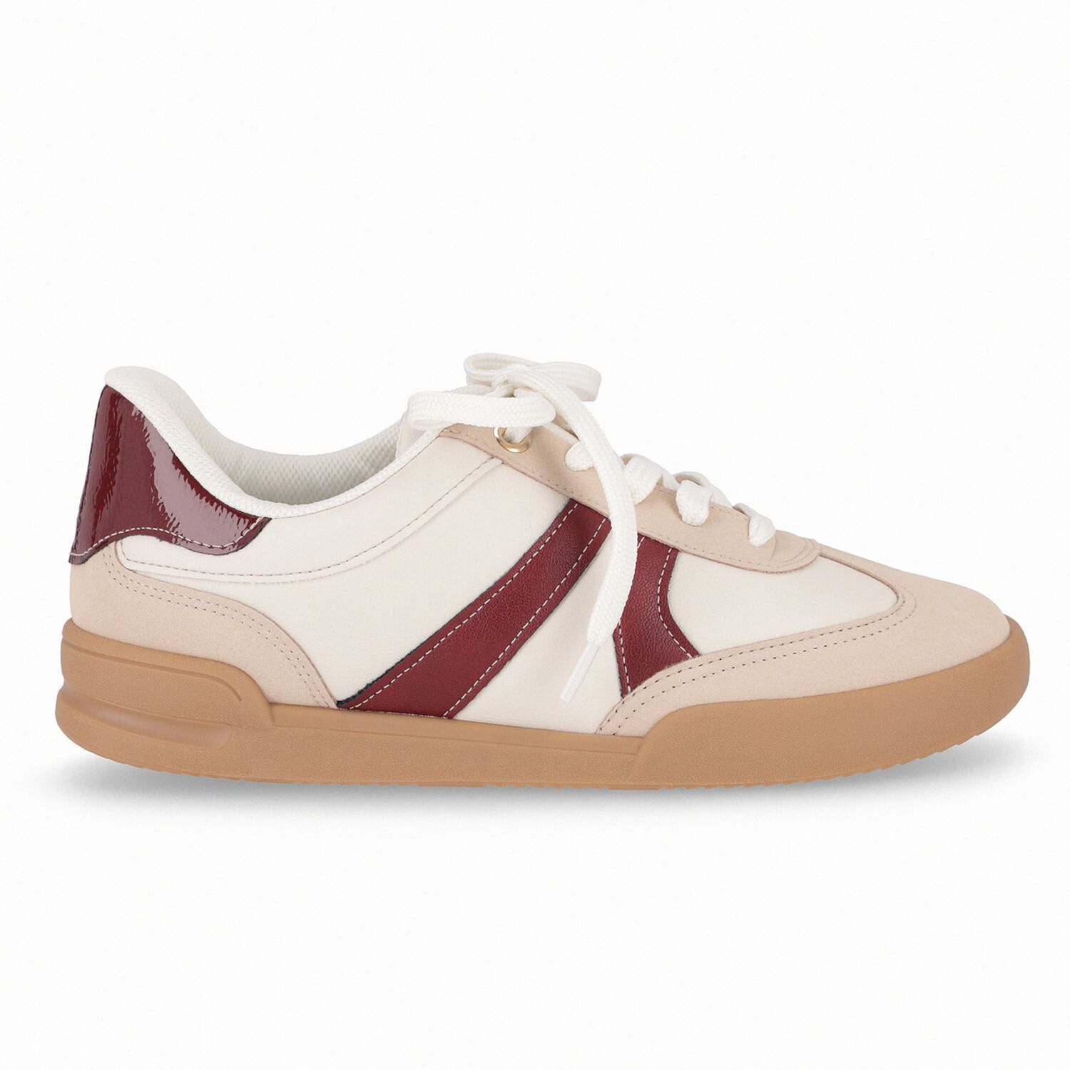 Zapatilla Mujer Beige/burdeo Caroline Piccadilly image number 5.0