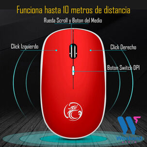 Mouse Inalámbrico USB Imice G-1600 2.4ghz para Teletrabajo