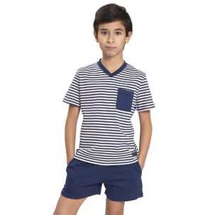 Pijama Algodón Short Y Polera