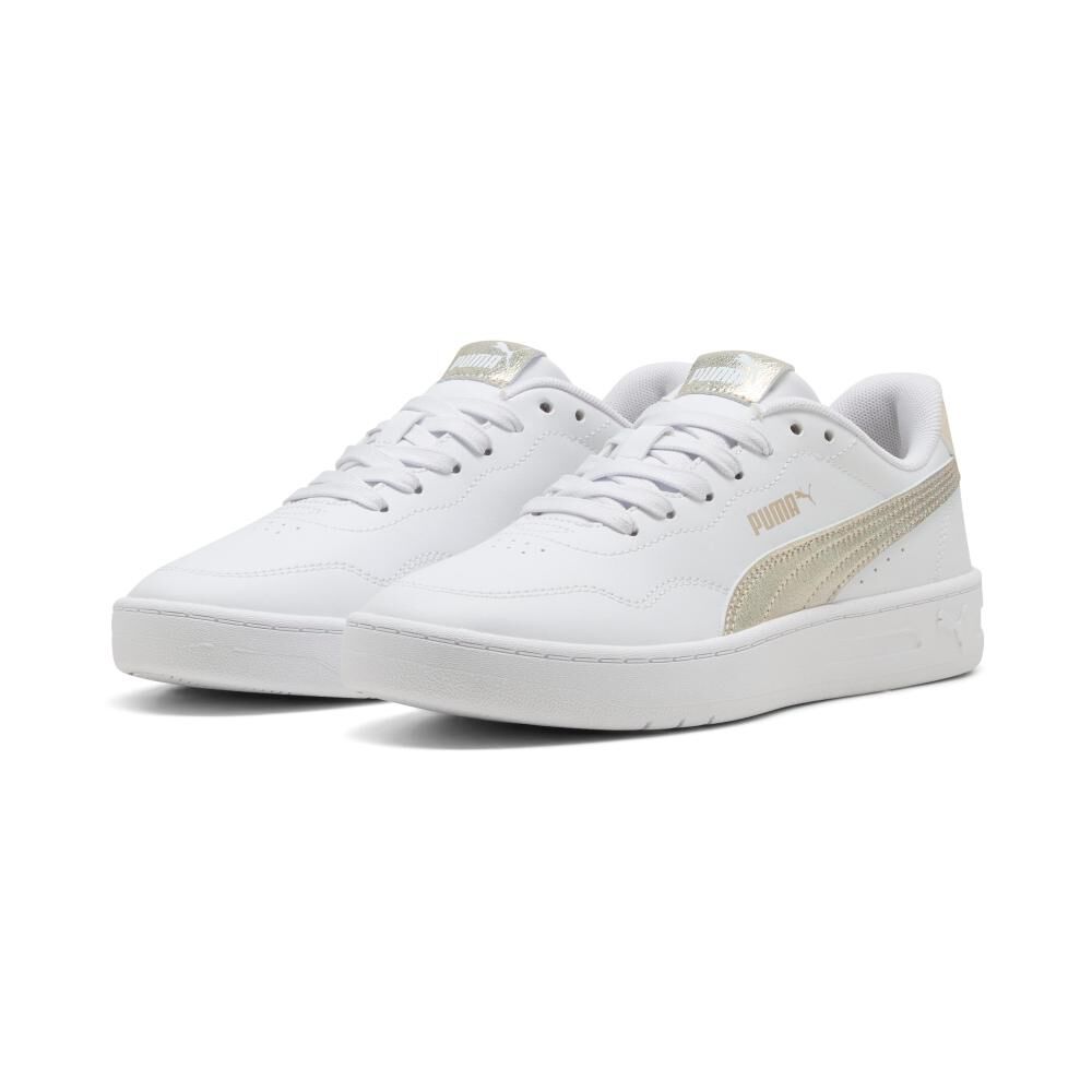 Zapatilla Urbana Mujer Puma Court Lally Metallic Whisper Blanco image number 0.0