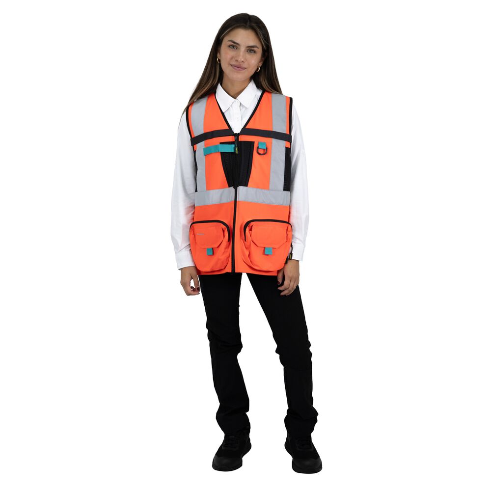 Chaleco Geologo Alaska Xpert Mujer Naranjo image number 4.0
