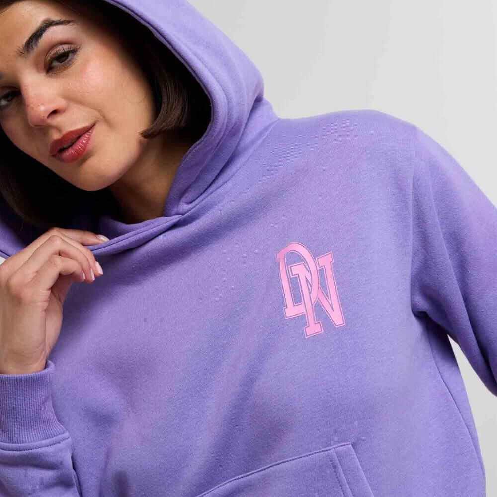 Polerón Hoodie Print Manga Larga Cuello Redondo Con Capucha Mujer Rolly Go image number 4.0