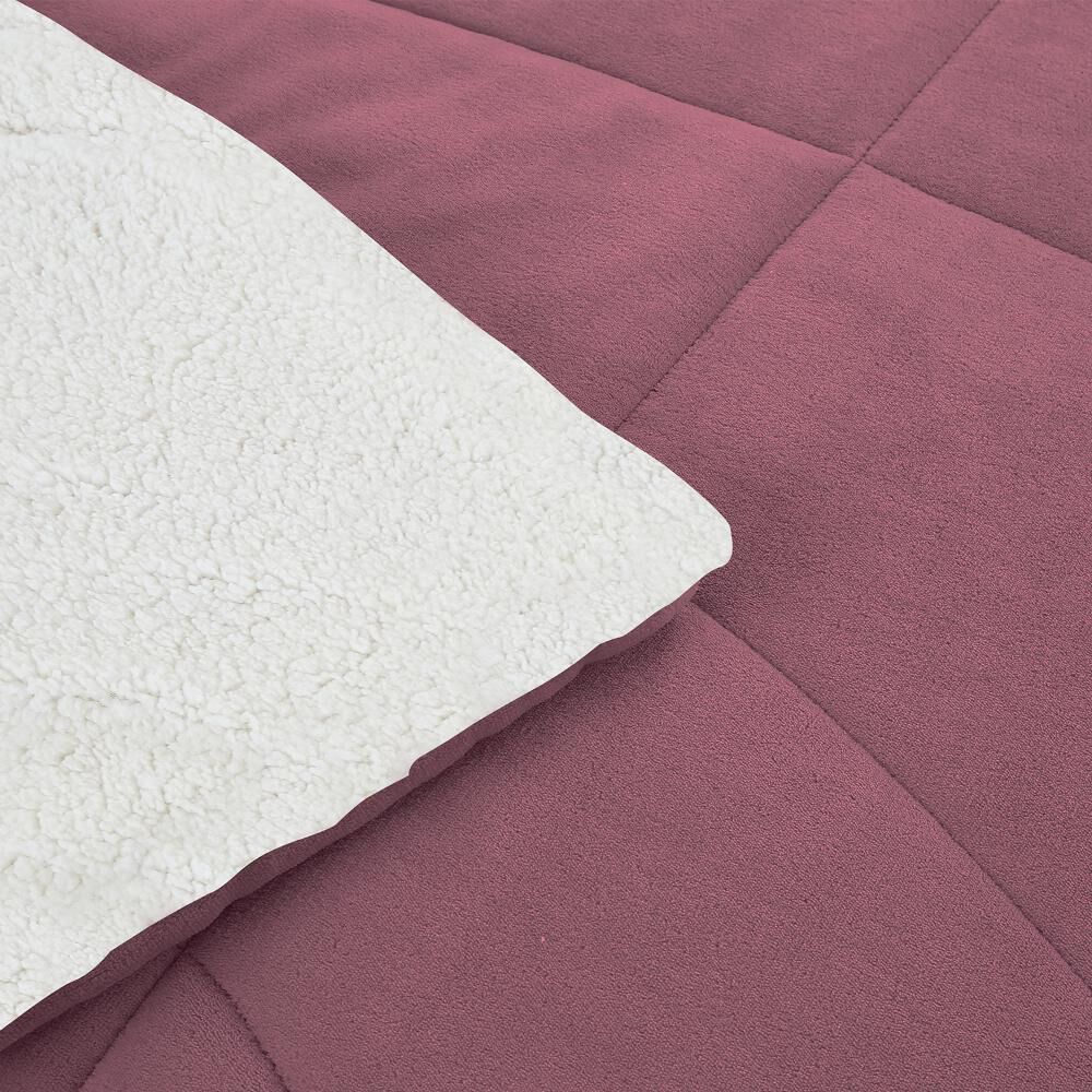 Plumon Andes Chiporro Liso Frambuesa 2 Plazas image number 1.0