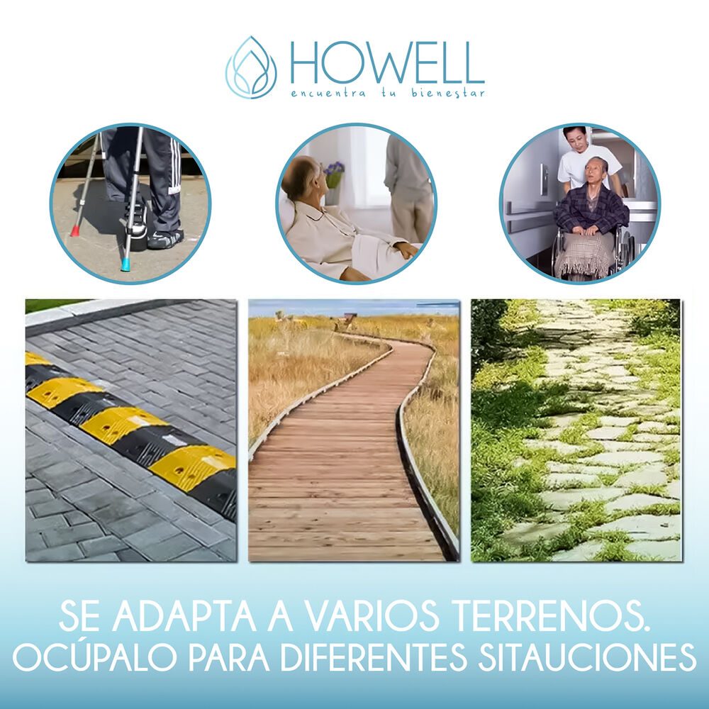 Burrito Ortopedico Andador Howell 4 Ruedas Freno Y Asiento image number 8.0