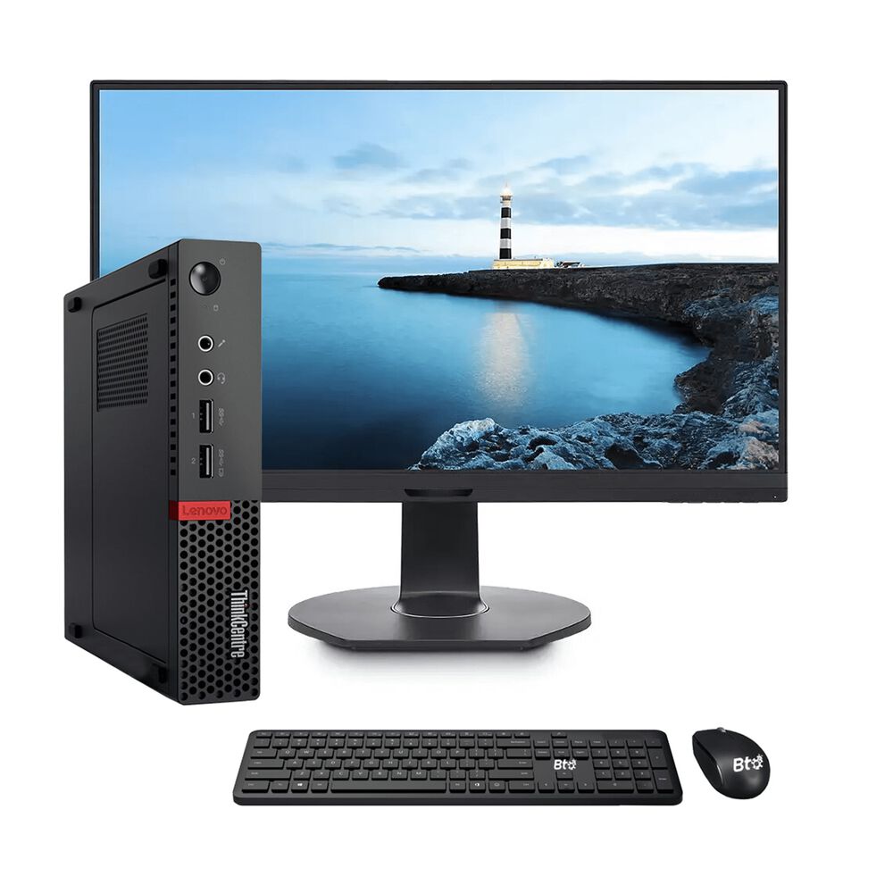Kit Monitor + Mini Pc Lenovo Thinkcentre M910q (i5-6ta 16gb 256gb Ssd) + Teclado & Mouse Reacondicionado Grado A image number 0.0