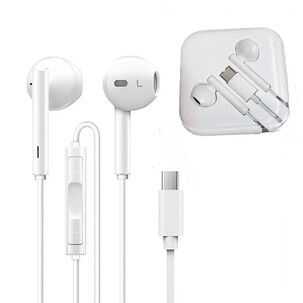 Audífonos Con Cable Y Microfono Entrada Tipo C Compatible Para Smartphone Celulares