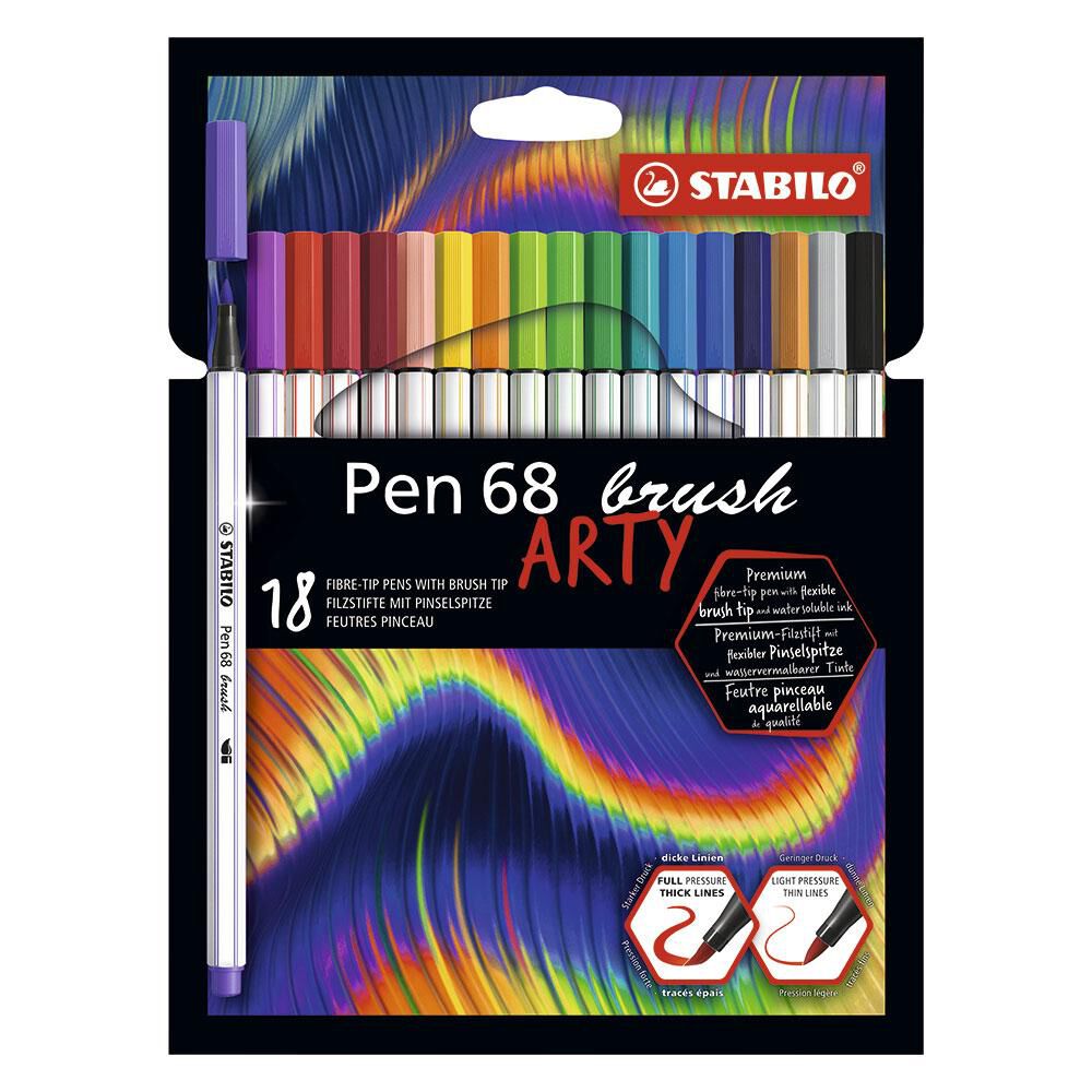 Stabilo Pen 68 Brush 18 Colores image number 0.0