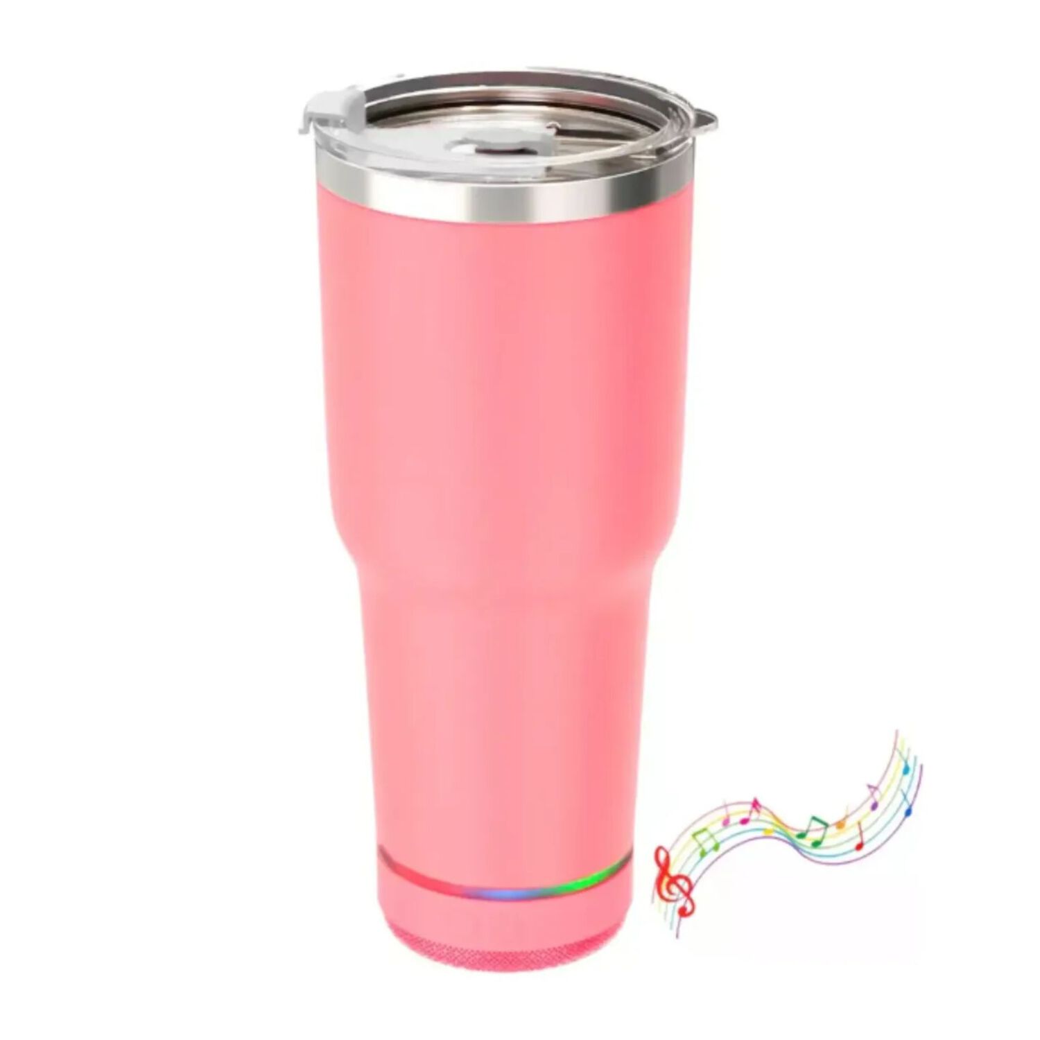 Vaso Termico 780ml Con Parlante Bluetooth Caliente Y Frio Color Rosa image number 2.0