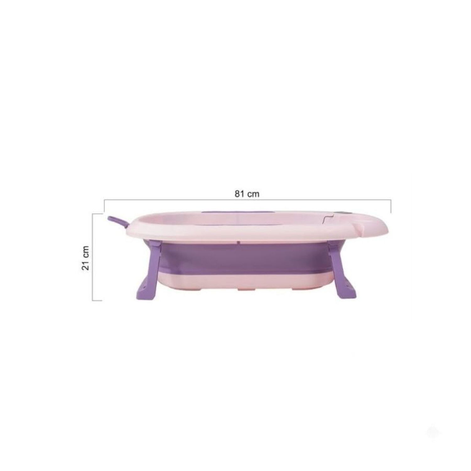 Tina Ba&ntilde;era Plegable Beb&eacute; Con Term&oacute;metro Y Coj&iacute;n Estrella Morado image number 6.0