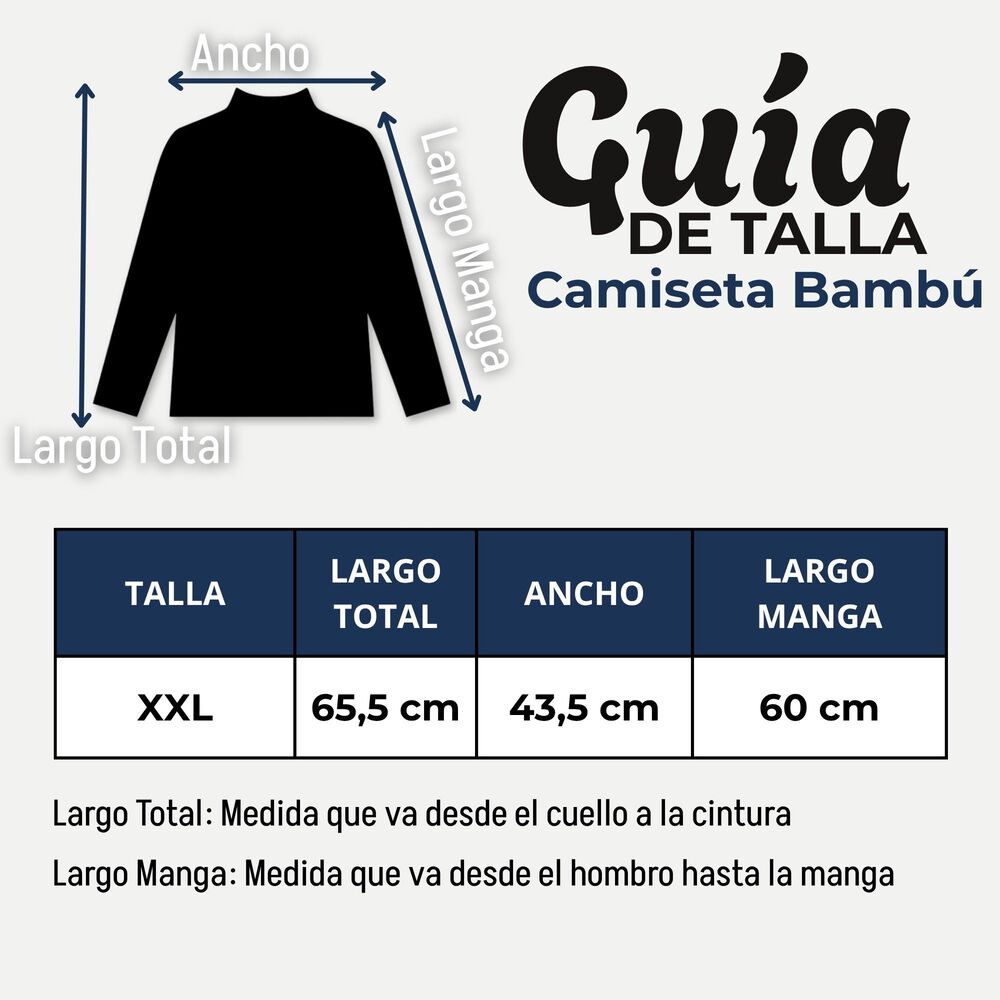 Pack 6 Camisetas Poleras Bamb&uacute; Primera Capa Cuello Beatle Manga Larga Blanco Negro Mujer image number 2.0