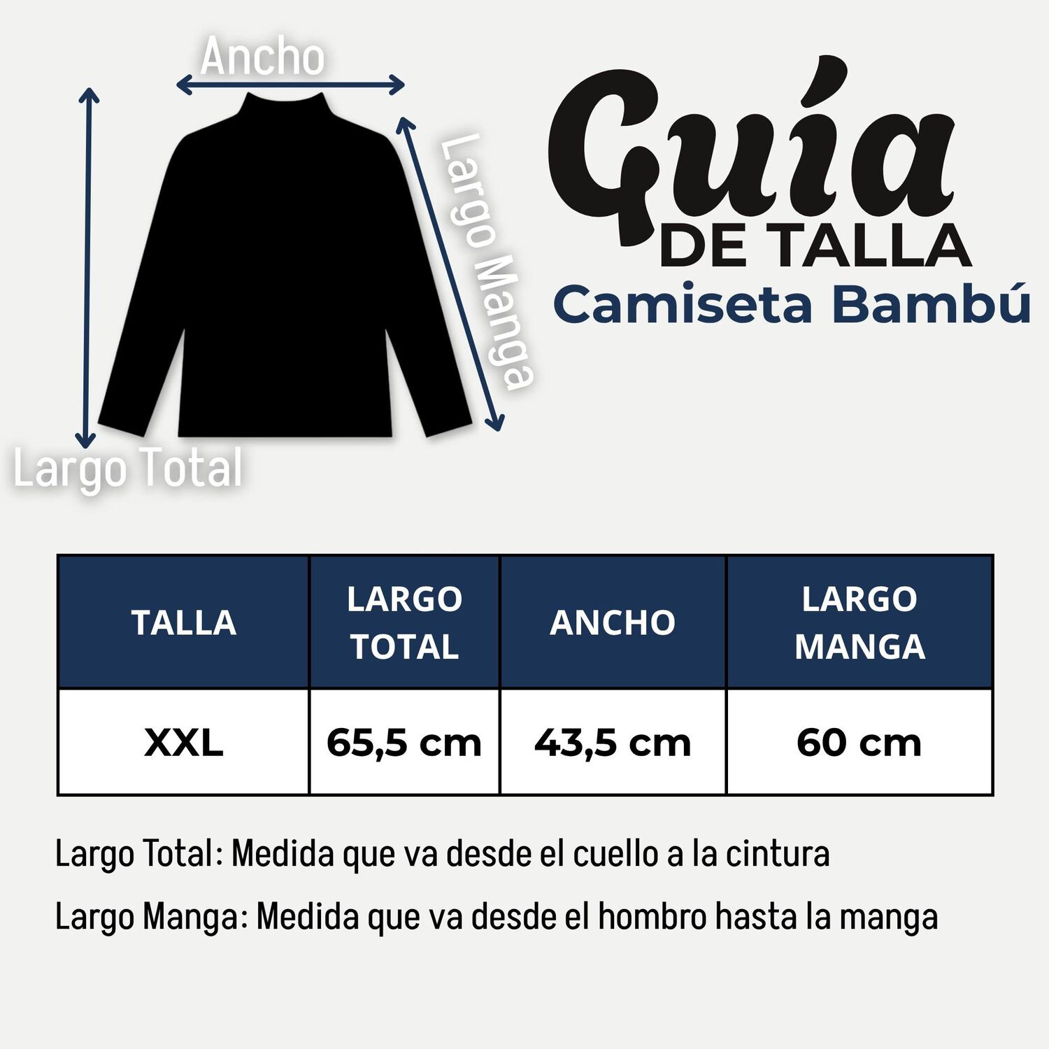 Pack 6 Camisetas Poleras Bamb&uacute; Primera Capa Cuello Beatle Manga Larga Blanco Negro Mujer image number 2.0
